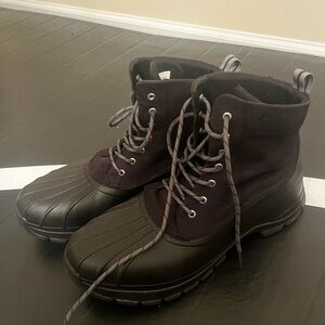 Sperry Black and Dark Gray Men's Boots